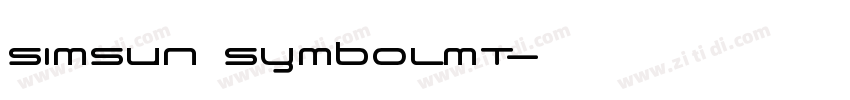 SimSun SymbolMT字体转换